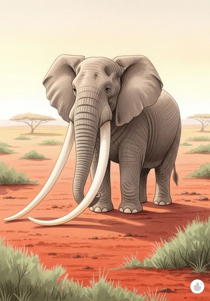 Satao Walks with His Giant Tusks - Page 1