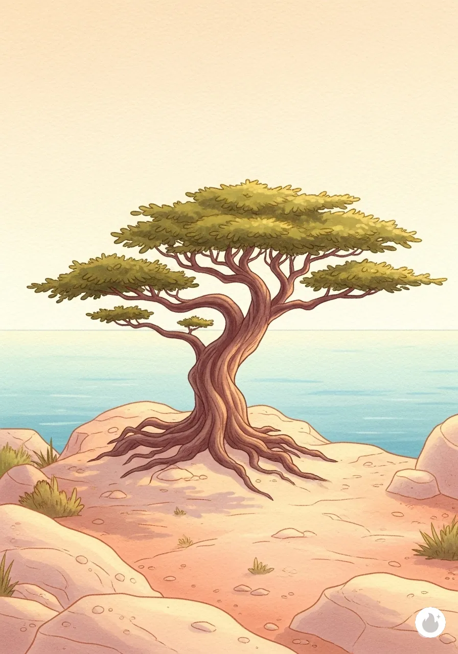 The Lone Cypress Watches the Sea - Page 1