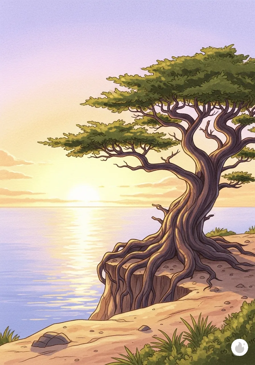 The Lone Cypress Watches the Sea - Page 2